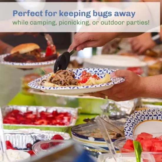 Leisure Sports Enclosed Screen Tent With UV-Resistant Canopy and Carry Bag - Gray and Blue image {4}