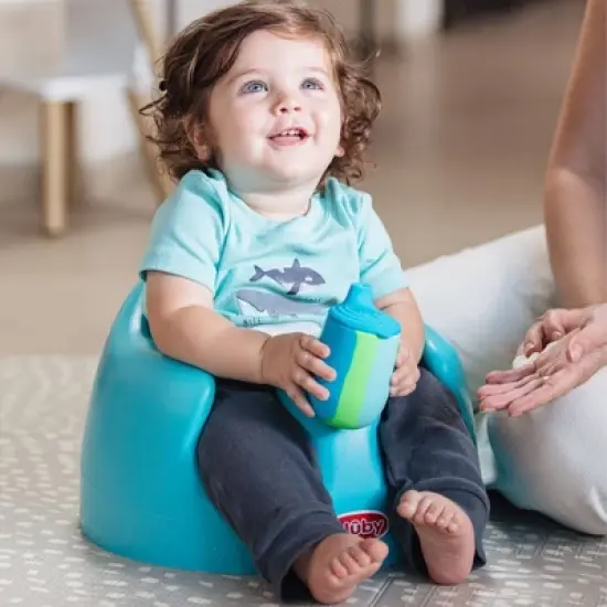 Nuby Foam Booster Infant Seat - Blue image {2}