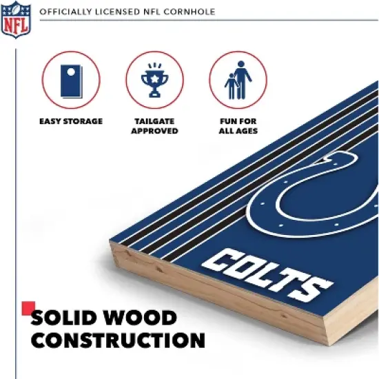 NFL Indianapolis Colts 2'x3' Wood Cornhole Set image {2}