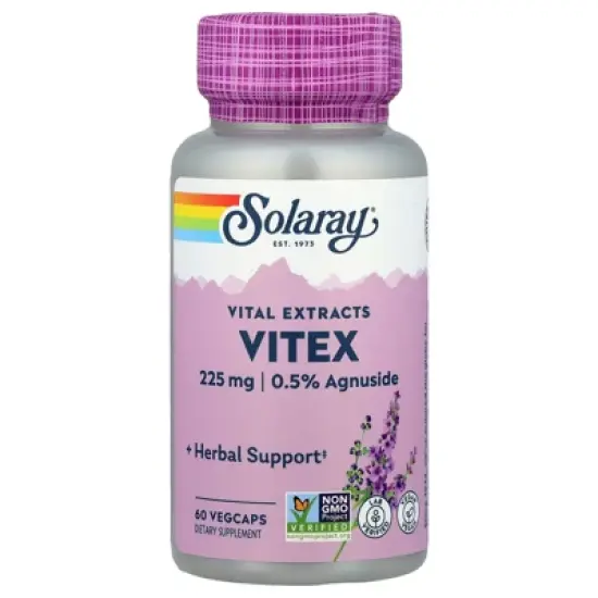 Solaray Vital Extracts, Vitex, 60 VegCaps image {4}