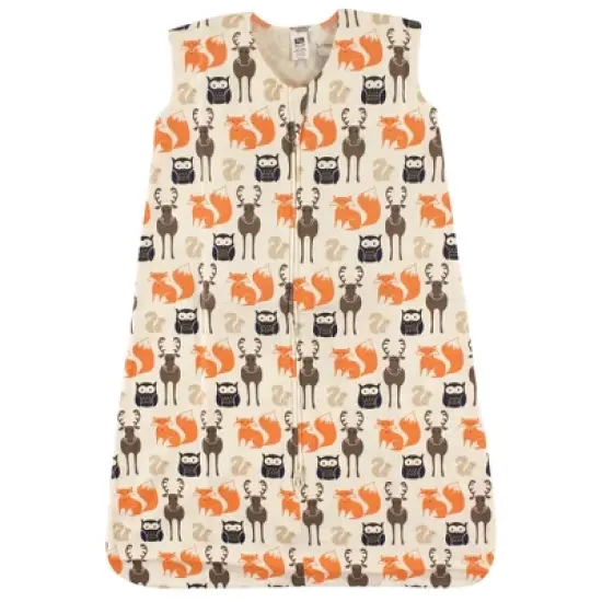 Hudson Baby Infant Boy Cotton Sleeveless Wearable Sleeping Bag, Sack, Blanket, Forest image {1}