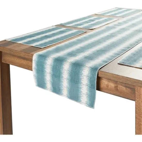 Juvale Christmas Placemats with Table Runner (Striped, 6 Pieces) image {2}