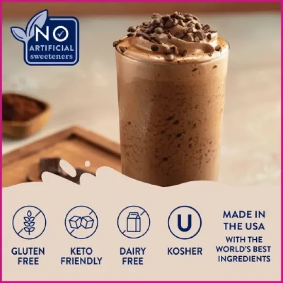 Jordan's Skinny Mixes Naturally Sweetened Sugar Free Chocolate Mocha Coffee Flavoring Syrup - 12.7 fl oz image {2}