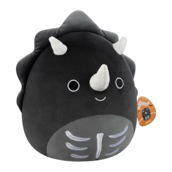 Squishmallows 12" Black Skeleton Triceratops Medium Plush image {11}