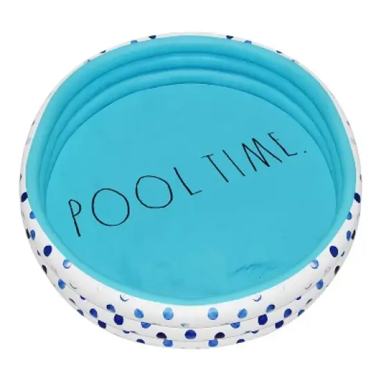 CocoNut Outdoor Rae Dunn 54" Mini/Kiddie Pool - Indigo Polka Dot Patterned image {10}