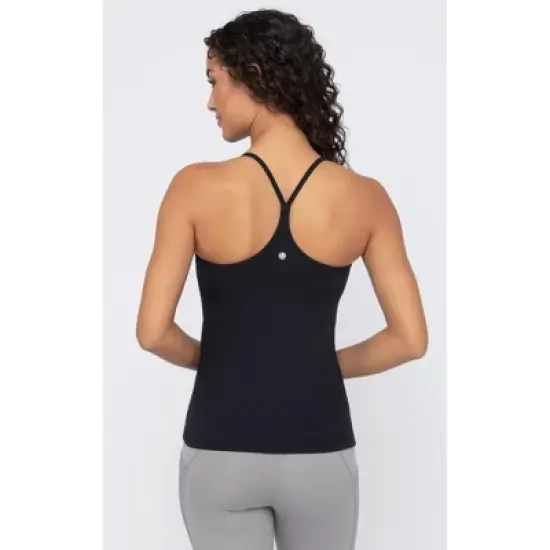 Yogalicious Womens Nude Tech Polygiene Emma Tank Top with High Support Built-In Bra image {2}