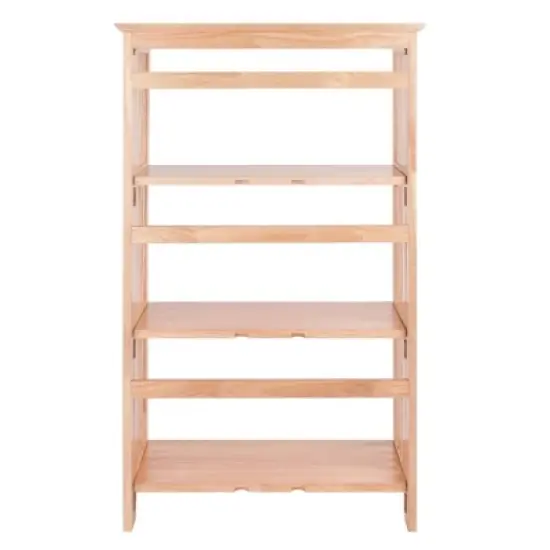 42" 4 Tier Foldable Bookshelf Natural - Winsome image {8}