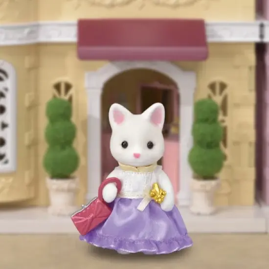 Calico Critters Town Series Silk Cat, Collectible Doll Figure with Fashion Accessories image {1}