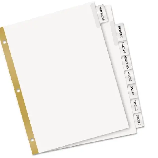 Avery Insertable Big Tab Dividers 8-Tab Letter 11124 image {1}