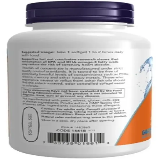 Ultra Omega-3, 500 EPA/250 DHA by Now Foods  -  90 Softgel image {2}