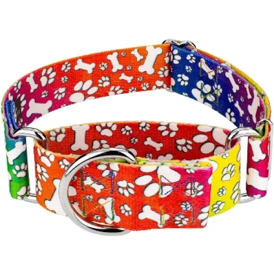 Country Brook Petz 1 1/2 Inch Trippy Doggo Martingale Dog Collar image {4}