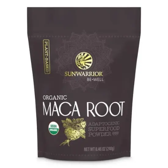Be Well Organic Maca Root Powder, Potent Adaptogenic Superfood for Natural Balance, Vitality & Overall Well-being, Sunwarrior, 30 servings image {3}