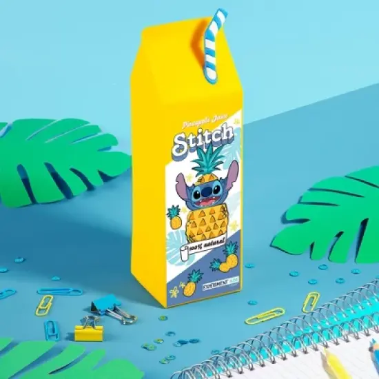 Disney Stitch Printed Silicone Carton Pencil Pouch, School Supplies image {1}