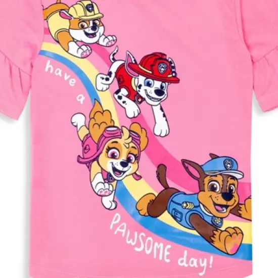 PAW Patrol Marshall Skye Rubble Girls Graphic T-Shirt and Leggings Outfit Set Little Kid to Big Kid image {3}