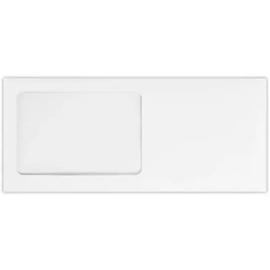 LUX Self Seal #10 Window Envelope 4 1/2" x 9 1/2" White Wove 500/Pack (10APW-WW-500) image {2}