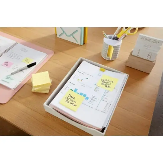 Post-it Lined Original Notes, 3 x 3 Inches, Canary Yellow, Pack of 12 image {3}