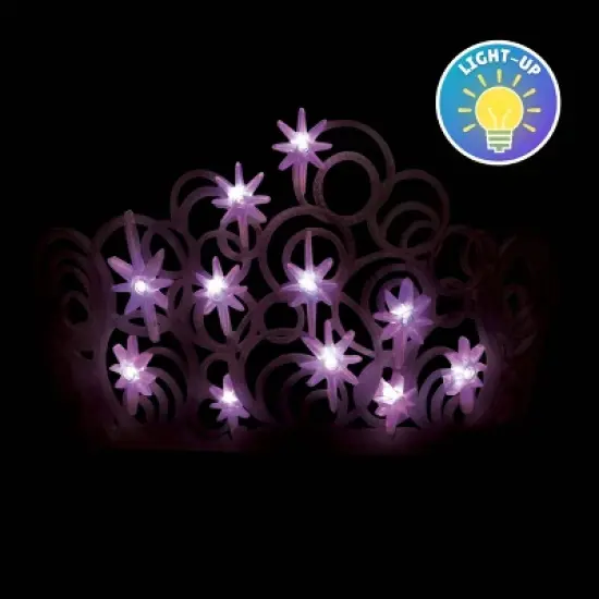 NBCUniversal Wicked Glinda Upland Light Up Crown Costume Headwear One Size Child image {2}