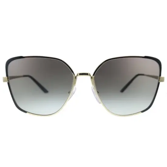 Prada PR 60XS AAV0A7 Womens Butterfly Sunglasses Pale Gold Black 59mm image {1}