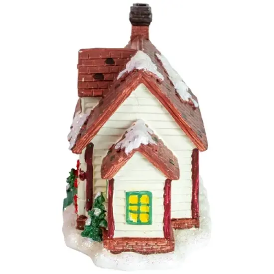 Northlight LED Lighted Snowy Cottage House Christmas Village Decoration - 6.5" image {3}