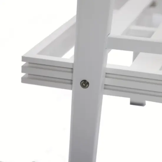 LeisureMod Walbrooke Modern Outdoor Loveseat &ndash; White Aluminum Frame with Removable Cushions, Weather-Resistant Seating for Patio, Deck & Balcony image {9}