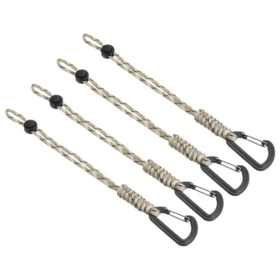 Unique Bargains Braided Wrist Polyester Keychain Badge Lanyard with Snap Hook 4 Pcs image {10}