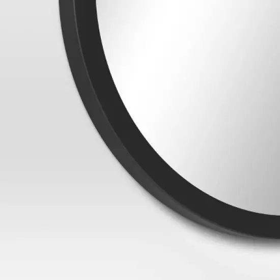 20" Round Wall Mirror Black - Room Essentials&trade; image {3}