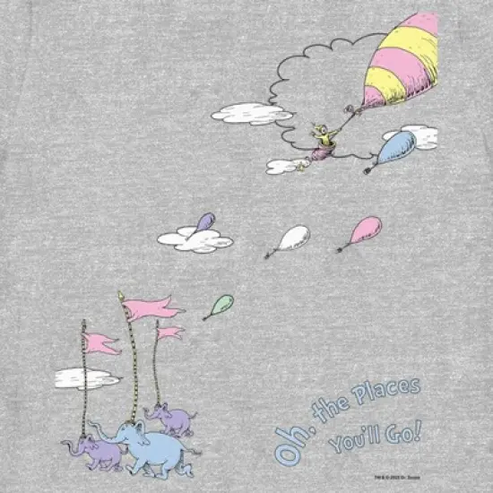 Women's Dr. Seuss Oh The Places You'll Go Scene T-Shirt image {1}