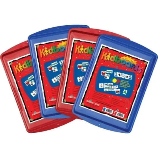 Set of 4 Learning Magnetic Kidboards - Barker Creek: Back to School Teacher Supplies, Metal Children's Charts, Teaching Aid image {3}