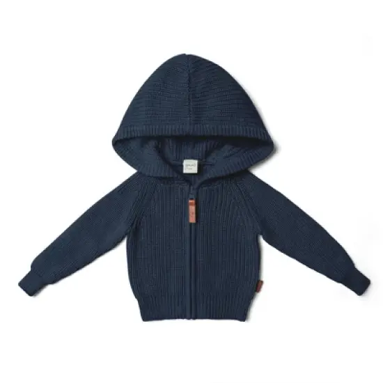 Goumikids Organic Cotton Knit Hoodie for Infants image {10}