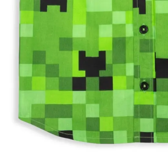 Minecraft Creeper Button Down Dress Shirt image {6}