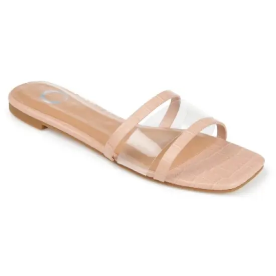 Journee Collection Womens Ramira Slide Flat Sandals image {10}