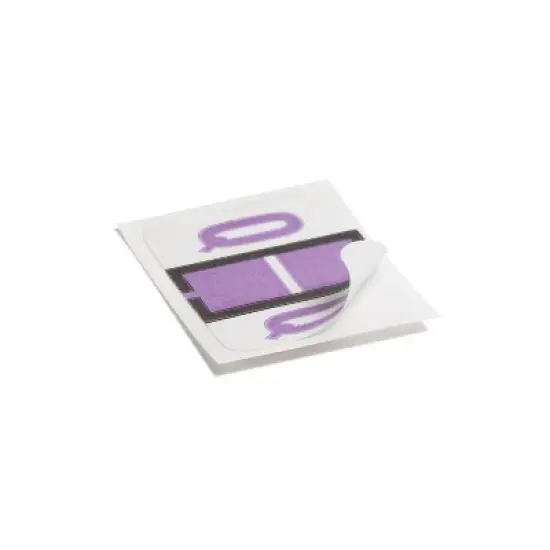 Smead A-Z Color-Coded Bar-Style End Tab Labels Letter Q Lavender 500/Roll 67087 image {4}