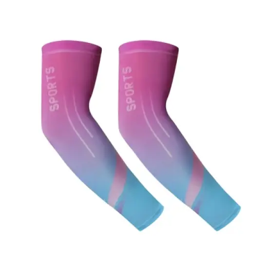 Unique Bargains Perspiration Wicking Arm Sleeves 1 Pair image {7}