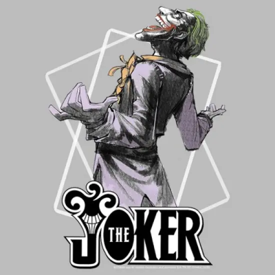 Men's Batman Joker Maniacal Card T-Shirt image {1}