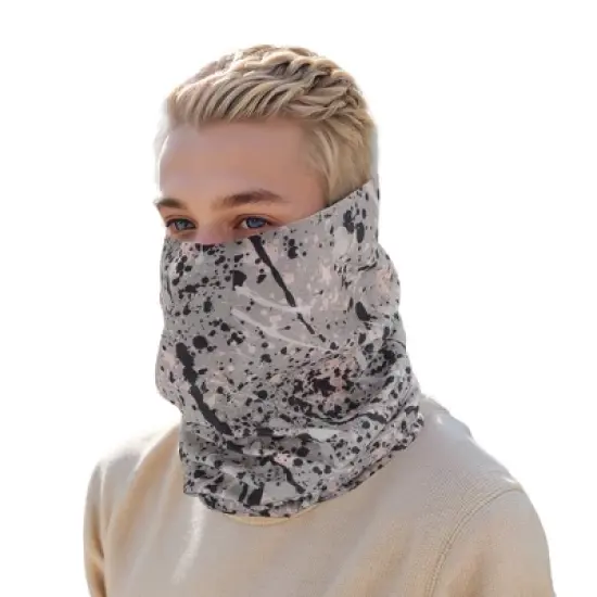 Unique Bargains Sunscreen Face Scarf Mask Gray Black 1 Pc image {4}