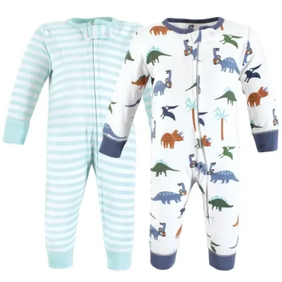 Hudson Baby Cotton Sleep and Play, Beach Dino image {6}