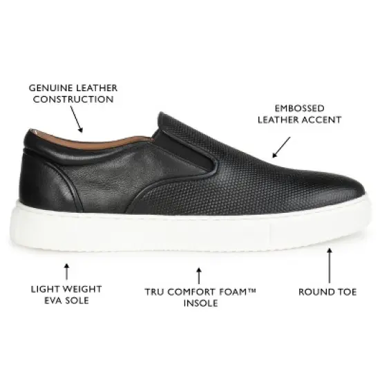 Thomas & Vine Medium and Wide Width Mens Conley Tru Comfort Foam Slip-on Round Toe Sneaker image {7}
