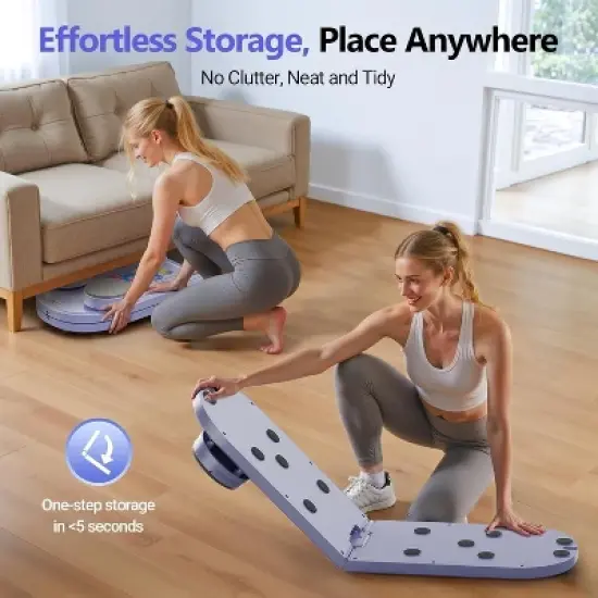 Multifunctional Fitness Board With Automatic Rebound, Core Training Ab Roller, Foldable Workout Machines - Full Body Workout Equipment, Home Pilates image {1}
