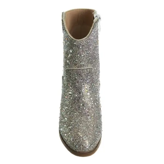 Badgley Mischka Girls Dressy Western Cowboy Boots with Rhinestones/Jeweled ( Little Kids/Big Kids) image {4}
