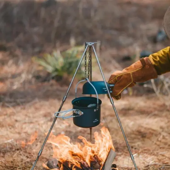 Naturehike 4 in 1 Premium Camping Cookware Set &ndash; Lightweight Aluminum Pots with Multi-Use Lids,Upgraded Handle,Compact & Space-Saving(Only 1.32 lbs) image {3}