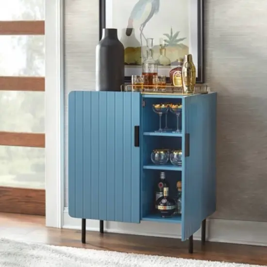 Fulton 2 Door Channel Front Buffet Blue - Buylateral image {1}