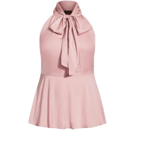 Women's Plus Size Piper Top  - Rosebud | CITY CHIC image {2}