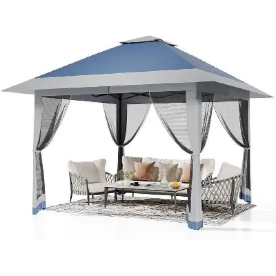 GustoWave 13x13FT Pop-Up Gazebo, Instant Canopy for Patio, Backyard image {2}