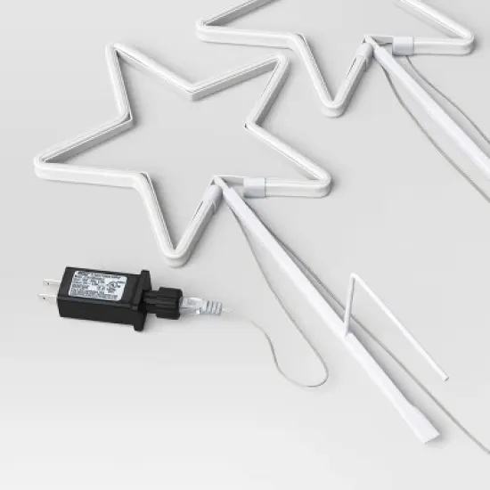 3pc Christmas LED Neon Star Novelty Pathway Marker - Wondershop&trade; image {3}