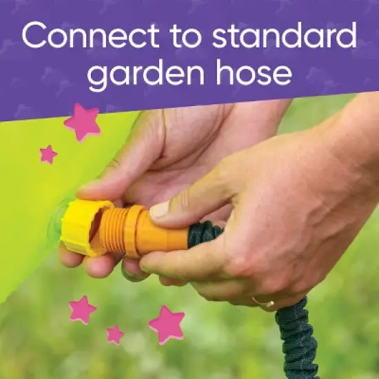 HearthSong Gigantic 7 Foot Inflatable Dino Sprinkler for Outdoor Active Water Play image {7}