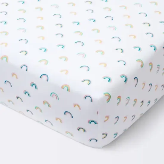Fitted Crib Sheet Rainbows - Cloud Island&trade; image {5}