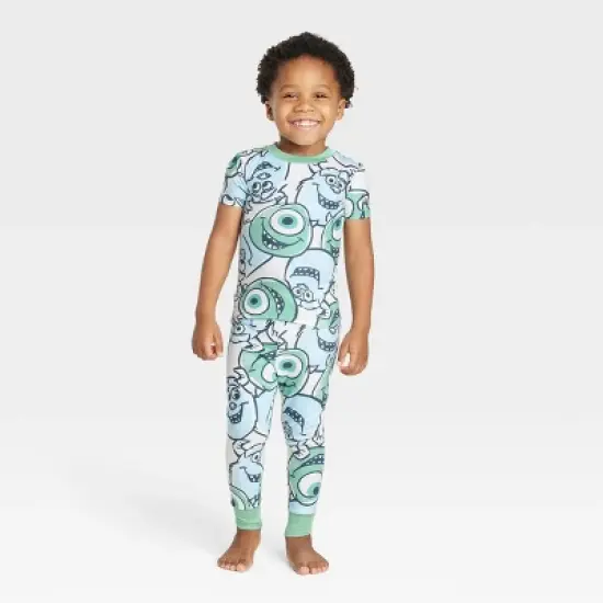 Boys' Disney Monster's Inc. 2pc Sleep Pajama Set - Green image {4}