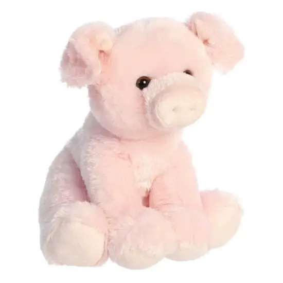 Aurora Medium Pig Cuddly Stuffed Animal Pink 12" image {1}
