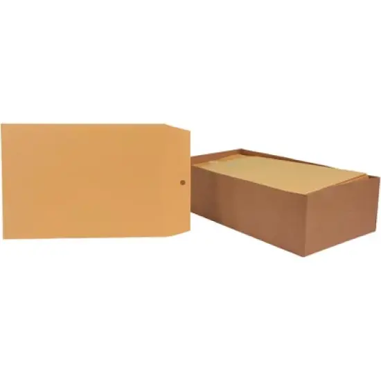School Smart Kraft Envelope with Clasp, 7-1/2 x 10-1/2 Inches, Pack of 100 image {6}