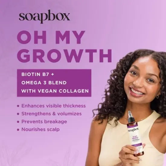 Soapbox Oh My Growth RinseOut Hair Treatment - 5 fl oz image {6}
